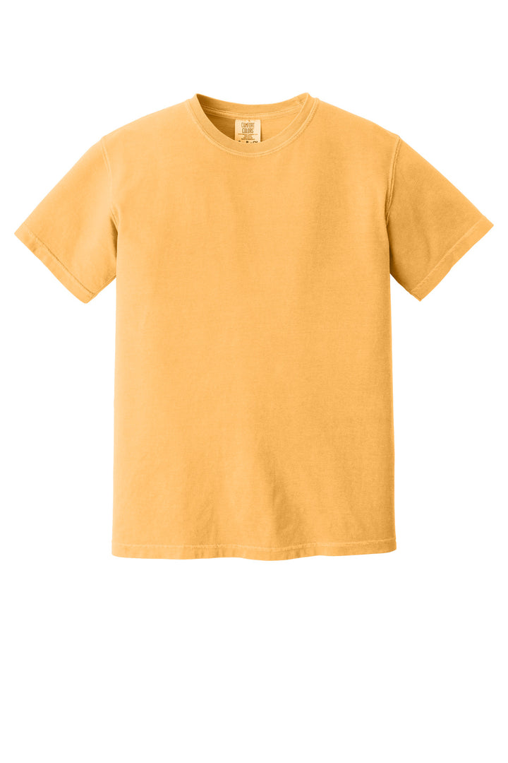 Front View of Citrus COMFORT COLORS Heavyweight Ring Spun Tee. 1717
