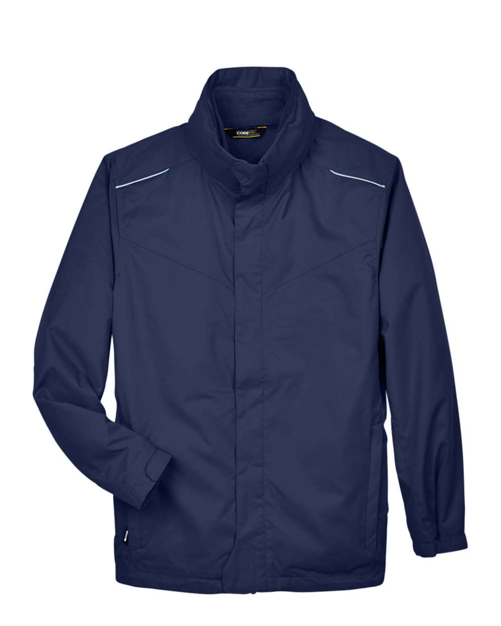 Front View of Classic Navy Men's Region 3-in-1 Jacket with Fleece Liner - 88205