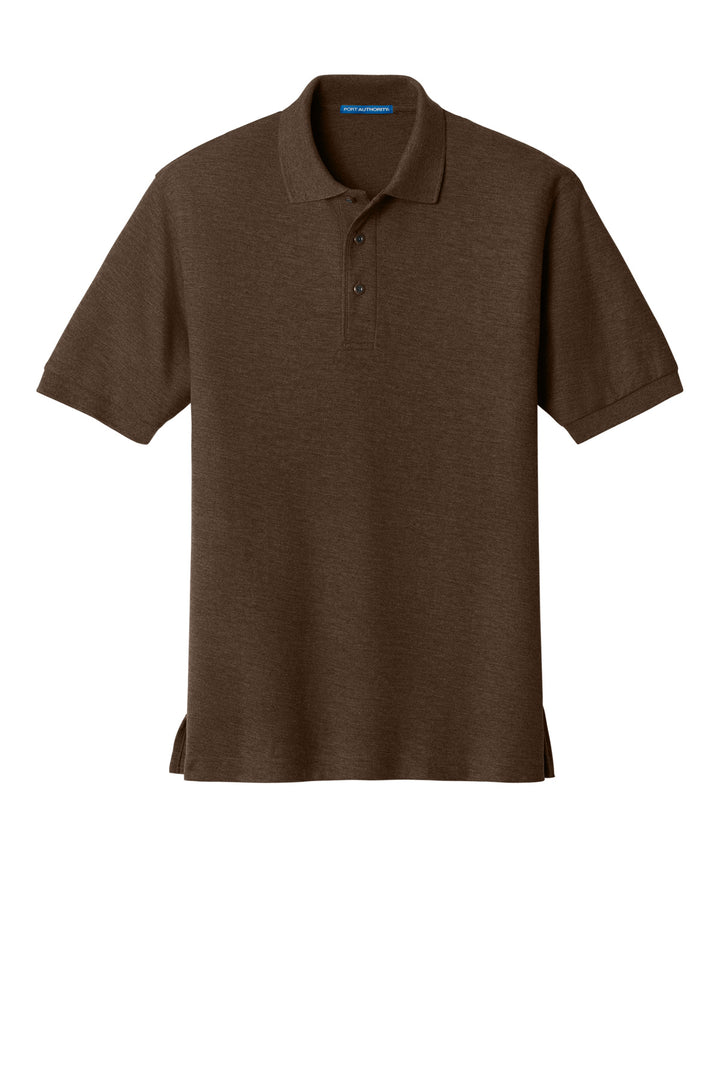 Front View of Coffee Bean Port Authority Silk Touch Polo K500