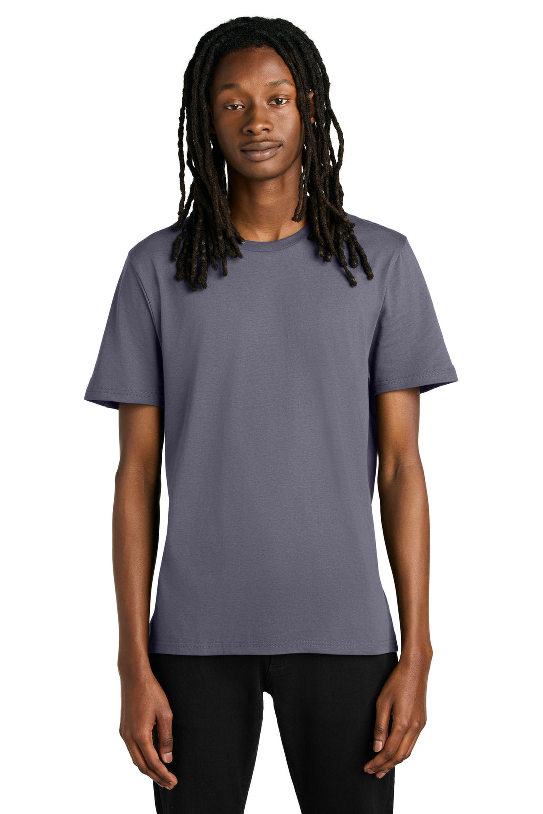 Front View of CosmicPrpl Allmade Unisex Organic Cotton Tee. AL2100