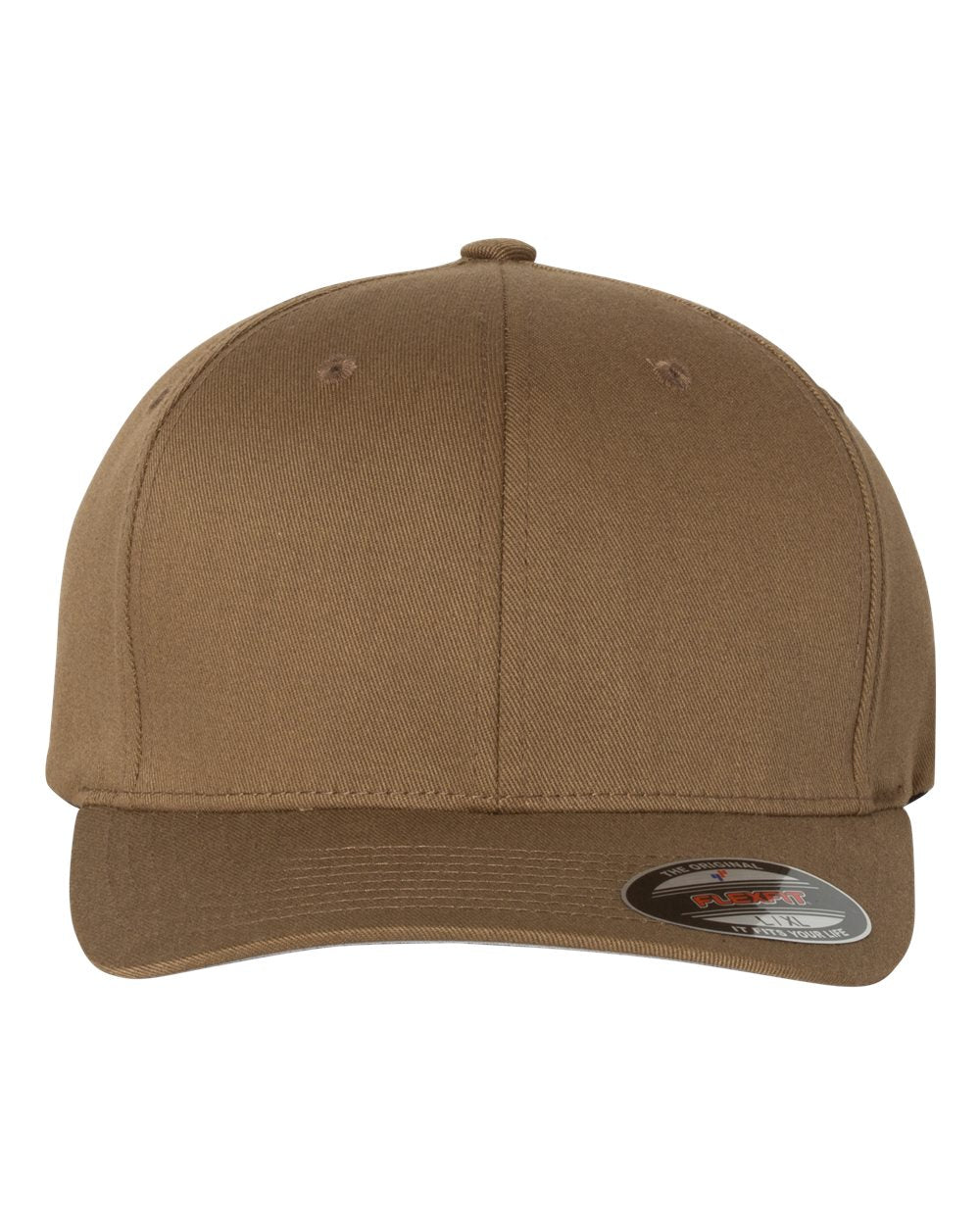 Front View of Coyote Brown Cotton Blend Cap - 6277