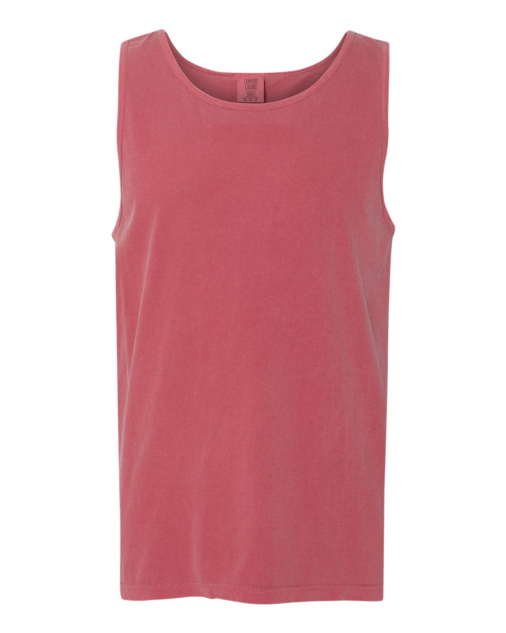 Front View of Crimson Garment-Dyed Heavyweight Tank Top - 9360