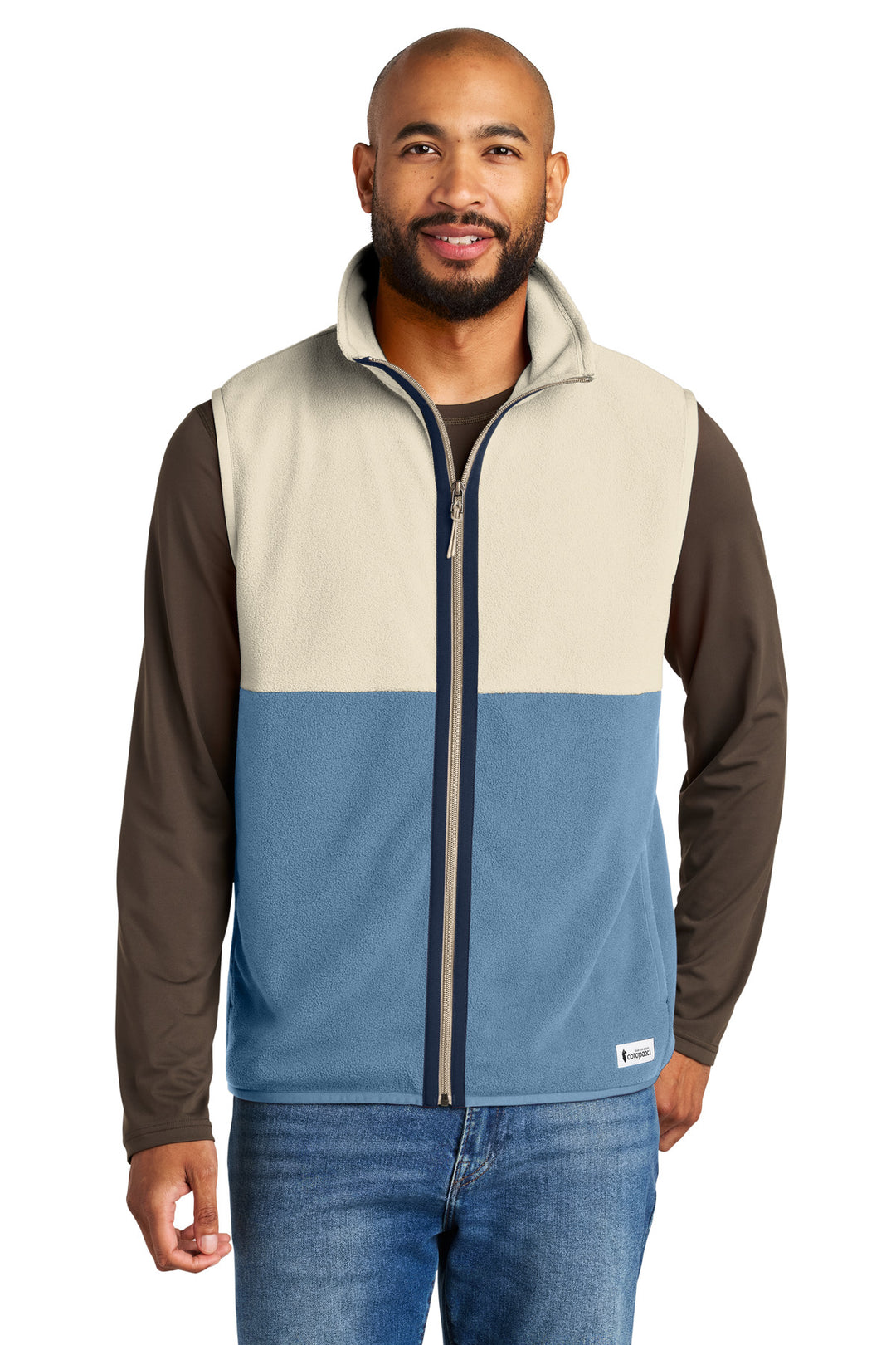 Front View of Crm/Fjord Cotopaxi Amado Fleece Vest COTOM1693