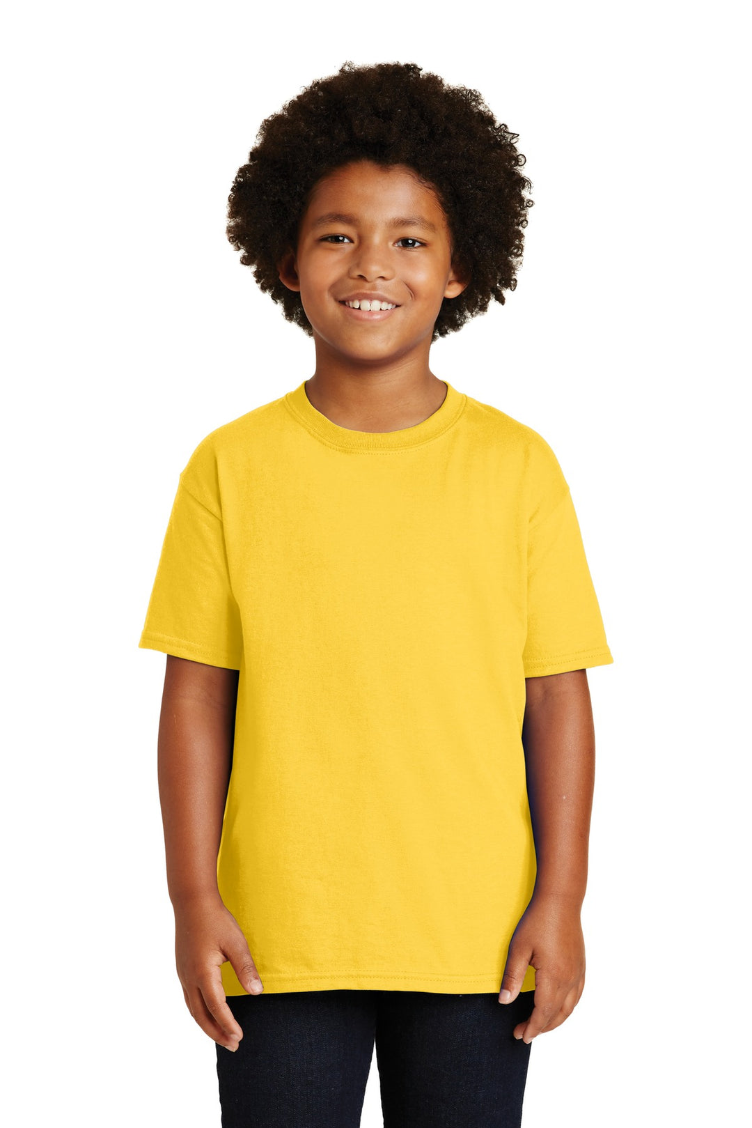Front View of Daisy Gildan - Youth Ultra Cotton 100% US Cotton T-Shirt. 2000B