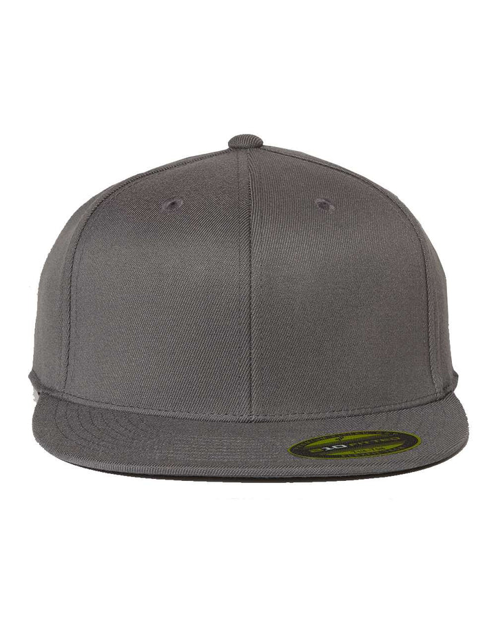Front View of Dark Grey 210® Flat Bill Cap - 6210FF