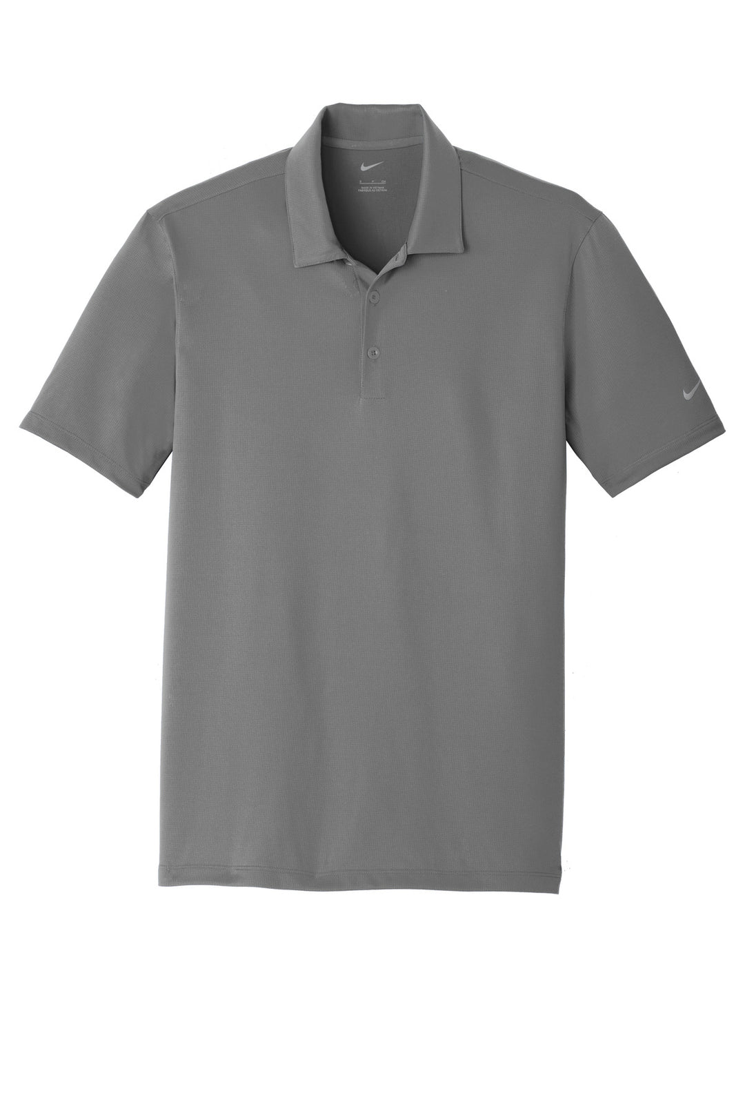 Front View of Dark Grey Nike Dri-FIT Legacy Polo. 883681