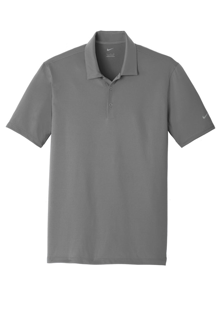 Front View of Dark Grey Nike Dri-FIT Legacy Polo. 883681