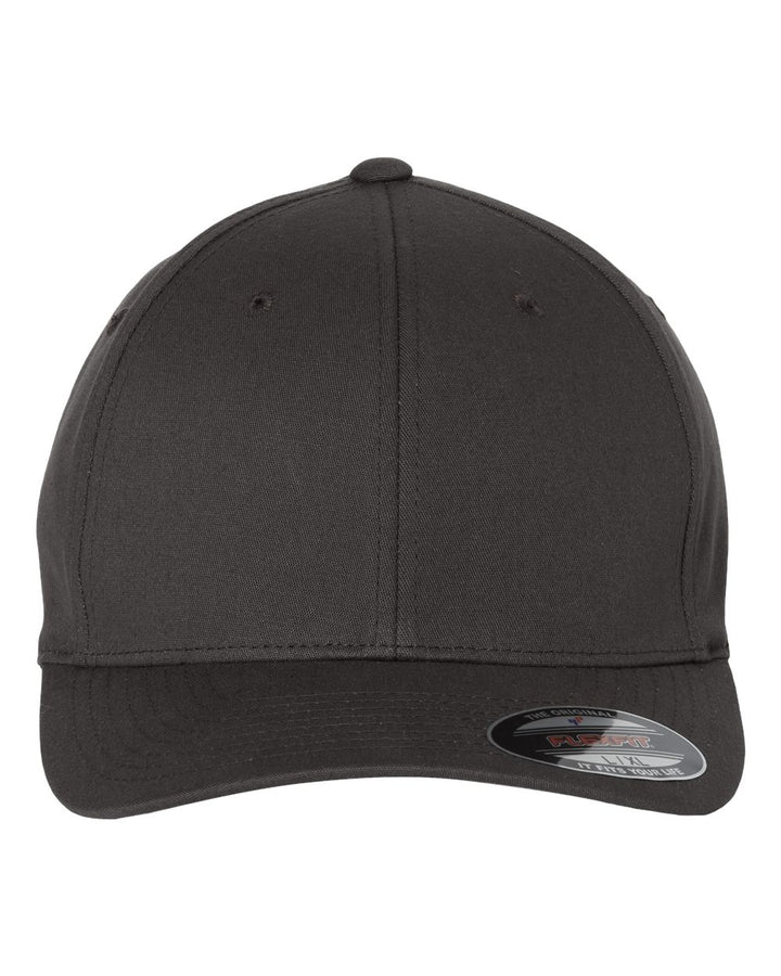 Front View of Dark Grey V-Flexfit® Cotton Twill Cap - 5001
