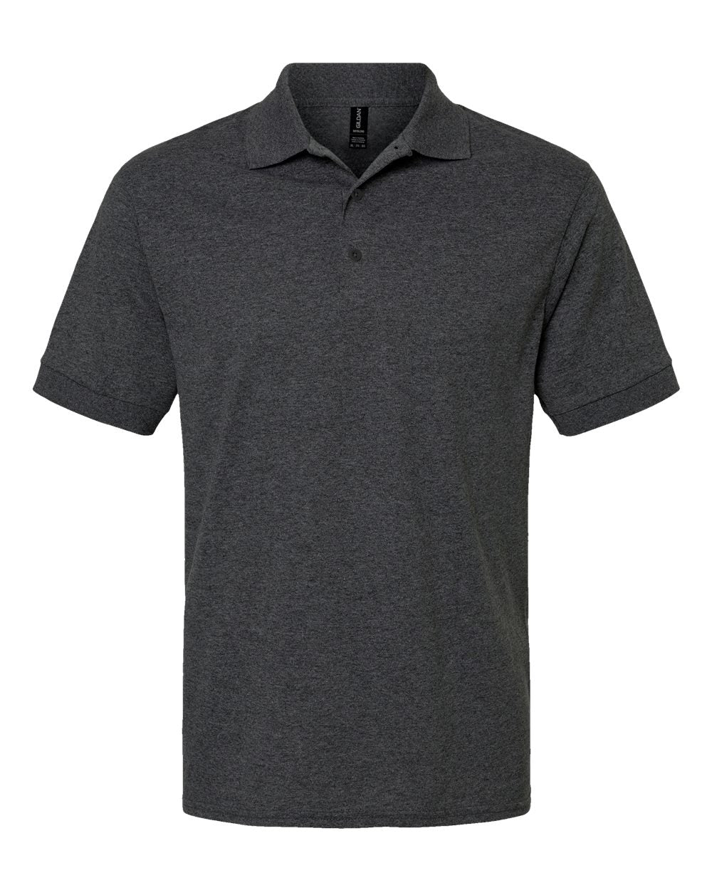 Front View of Dark Heather DryBlend® Jersey Polo - 8800