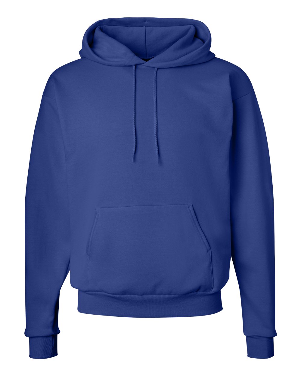 Front View of Deep Royal Ecosmart® Hooded Sweatshirt - P170