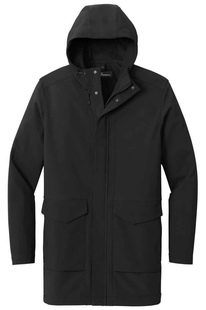 Front View of DeepBlack Port Authority Collective Outer Soft Shell Parka J919