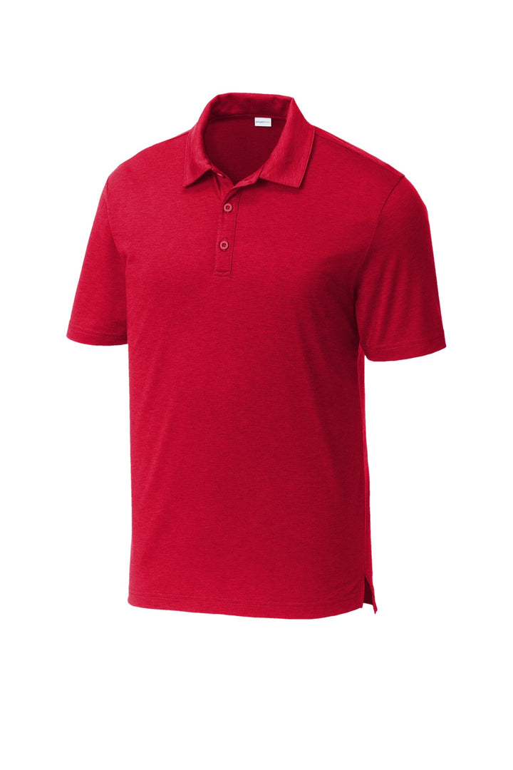 Front View of DeepRed Sport-Tek PosiCharge Strive Polo ST530