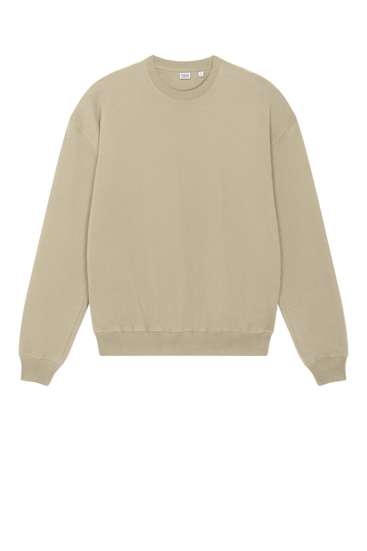 Front View of DesertDust Stanley/Stella Unisex Ledger Dry Crewneck Sweatshirt SXU029