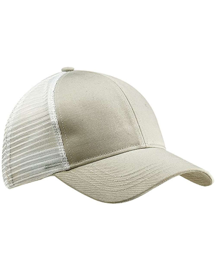 Front View of Dolphin/ White Eco Trucker Cap - EC7070