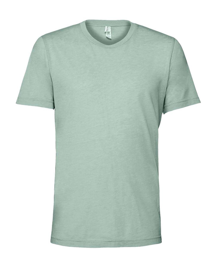 Front View of Dusty Blue Triblend Triblend Tee - 3413