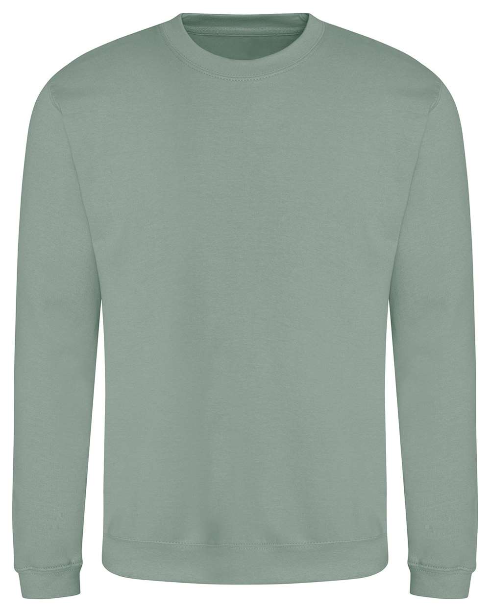 Front View of Dusty Green College Crewneck Sweatshirt - JHA030