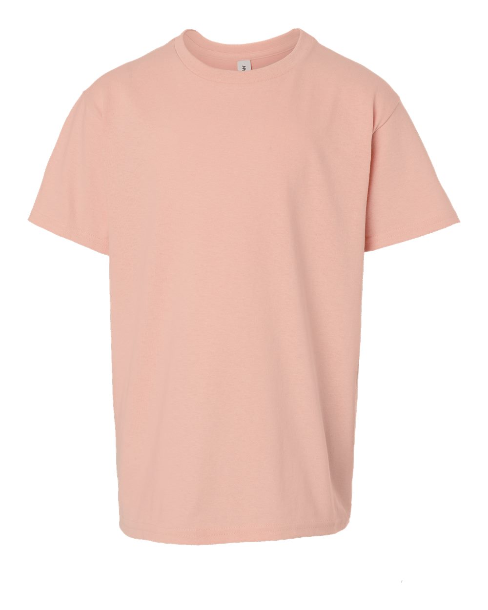 Front View of Dusty Rose Heavy Cotton™ Youth T-Shirt - 5000B