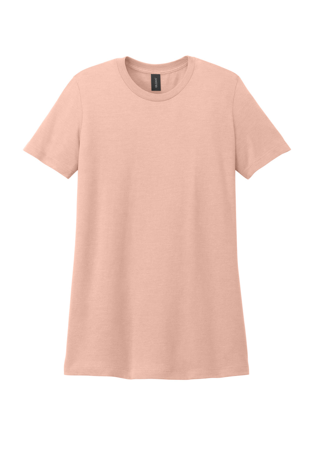 Front View of DustyRose Gildan Softstyle Women's CVC T-Shirt 64001LCVC