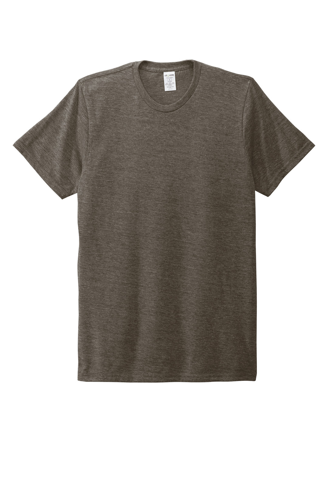 Front View of EarthyBrwn Allmade Unisex Tri-Blend Tee AL2004