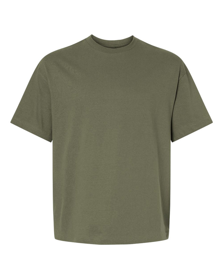 Front View of Fatigue Green Beefy-T® Retro Street T-Shirt - 5180R