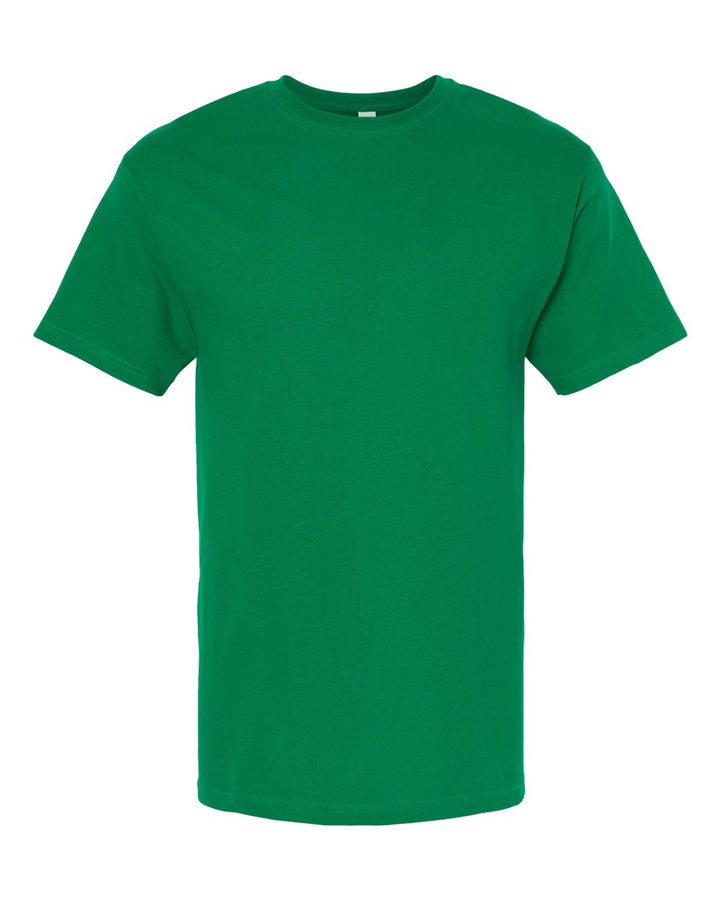 Front View of Fine Kelly Green Gold Soft Touch T-Shirt - 4800