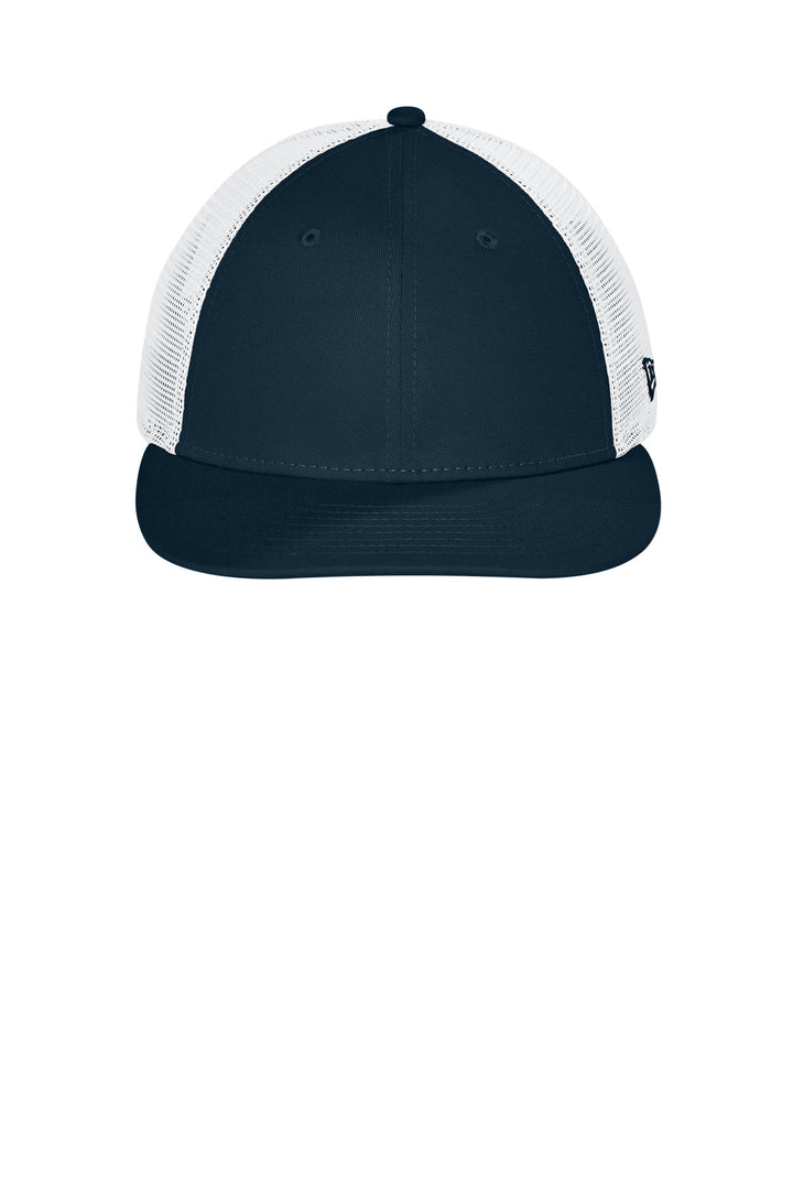 Front View of FlagDpNv/W New Era Snapback Low Profile Trucker Cap NE207