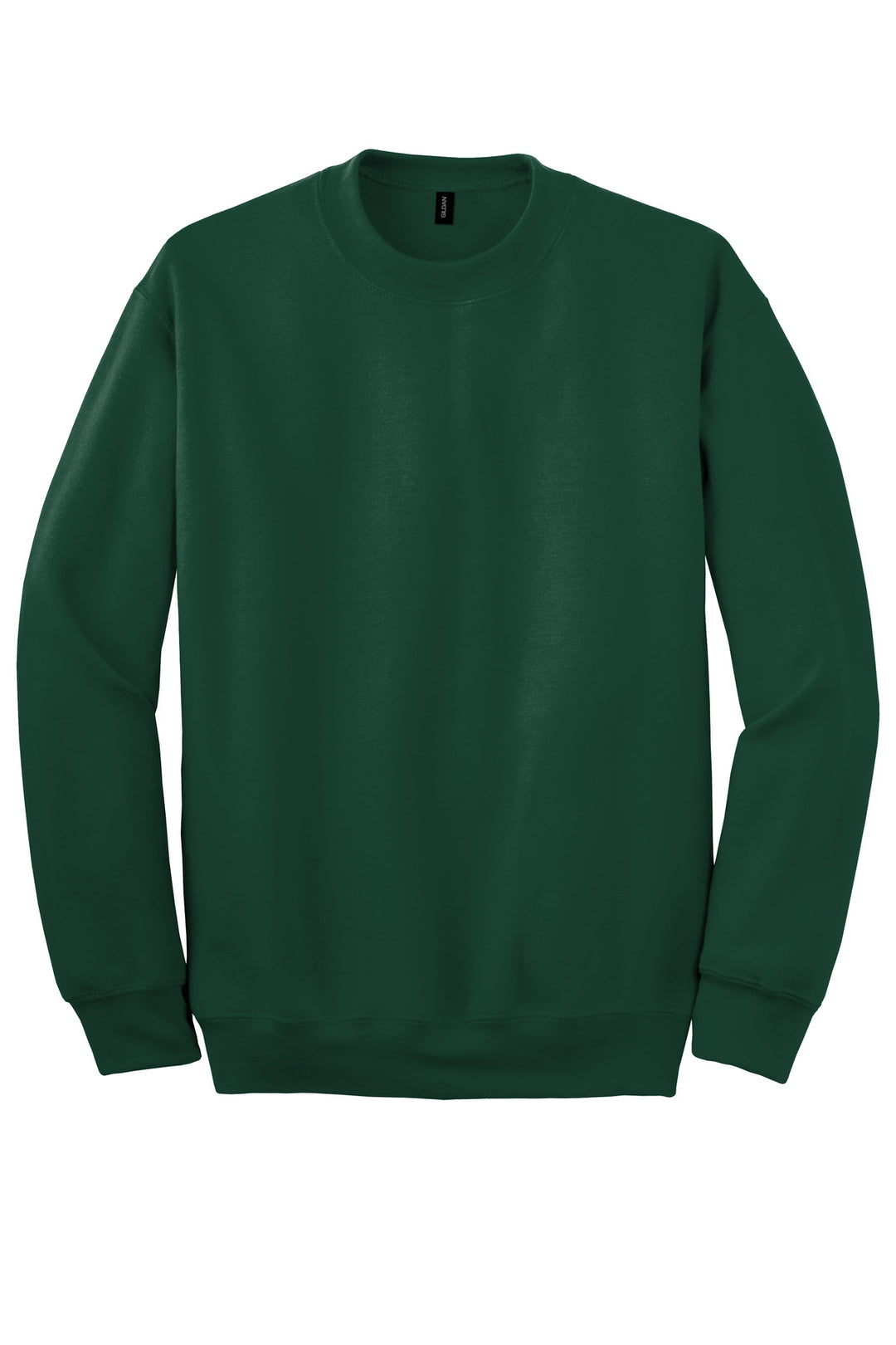 Front View of Forest Gildan - DryBlend Crewneck Sweatshirt. 12000