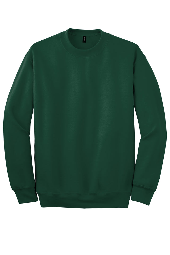 Front View of Forest Gildan - DryBlend Crewneck Sweatshirt. 12000