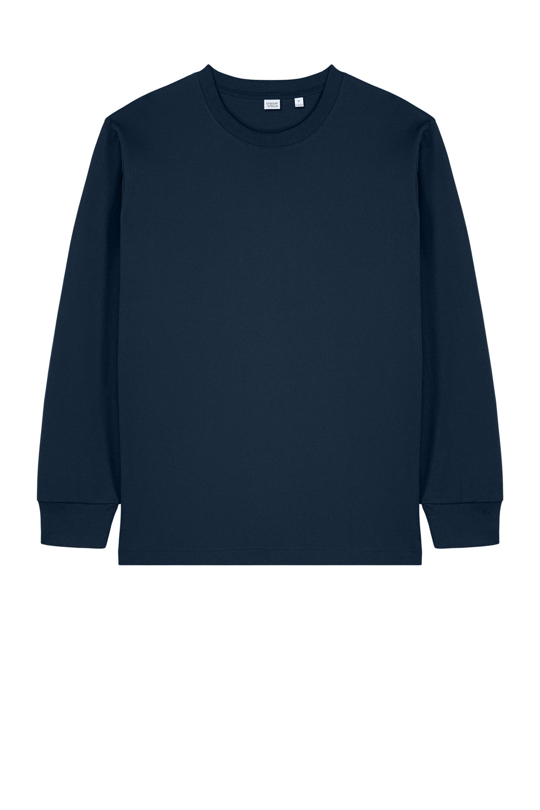 Front View of FrenchNavy Stanley/Stella Unisex Freestyler Heavyweight Long Sleeve Tee SXU023