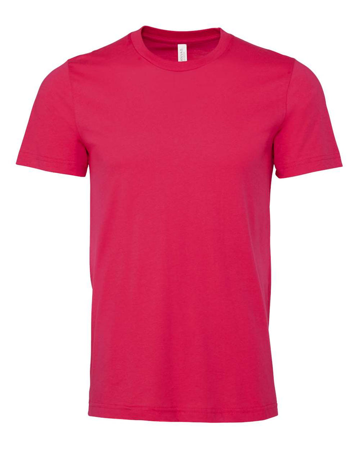 Front View of Fuchsia Jersey Tee - 3001
