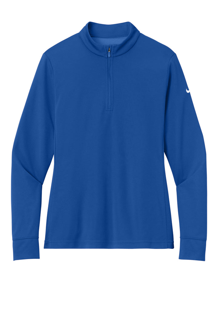 Front View of GameRoyal Nike Women's Essential 1/2-Zip Cover-Up NKHM7969