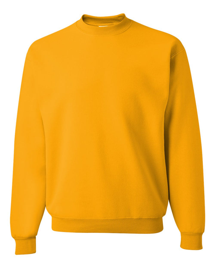 Front View of Gold NuBlend® Crewneck Sweatshirt - 562MR