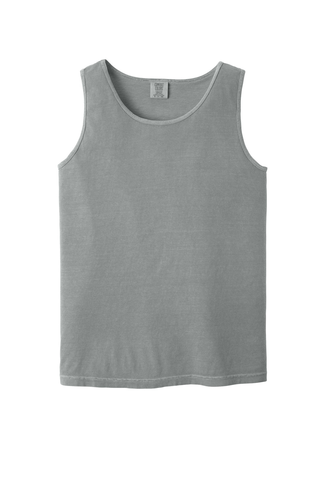 Front View of Granite COMFORT COLORS Heavyweight Ring Spun Tank Top. 9360