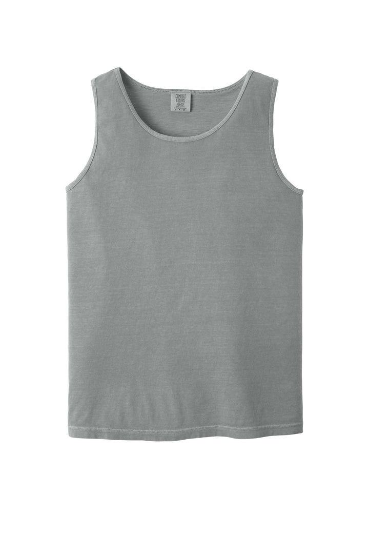 Front View of Granite COMFORT COLORS Heavyweight Ring Spun Tank Top. 9360