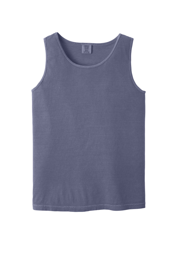 Front View of Grape COMFORT COLORS Heavyweight Ring Spun Tank Top. 9360