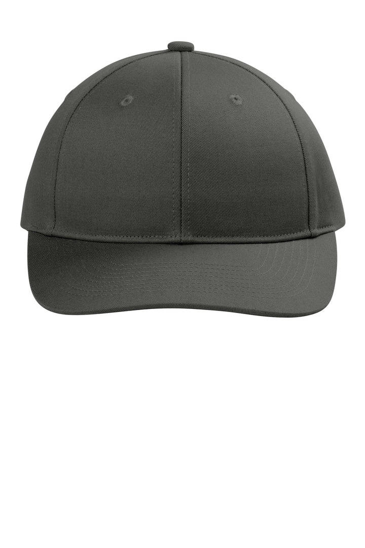 Front View of GreySteel Port Authority Snapback Cap C408