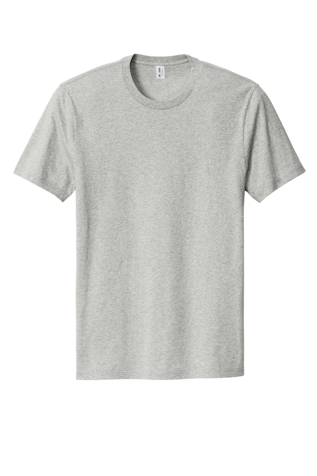 Front View of GrntGryHtr Allmade Unisex Organic Cotton Tee. AL2100