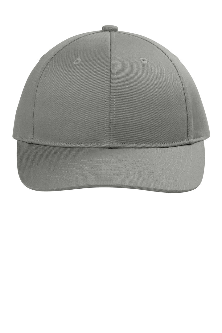 Front View of GustyGrey Port Authority Snapback Cap C408