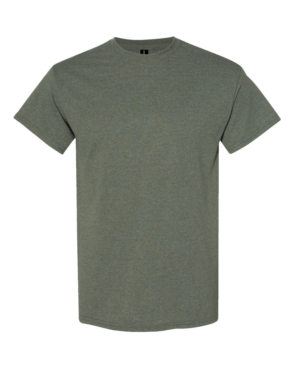 Front View of Heather Military Green Heavy Cotton™ T-Shirt - 5000