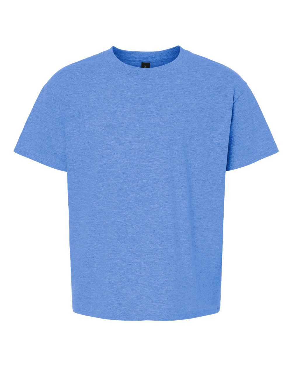Front View of Heather Royal Softstyle® Youth T-Shirt - 64000B