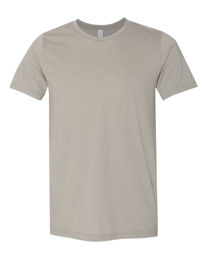 Front View of Heather Stone CVC Jersey Tee - 3001CVC