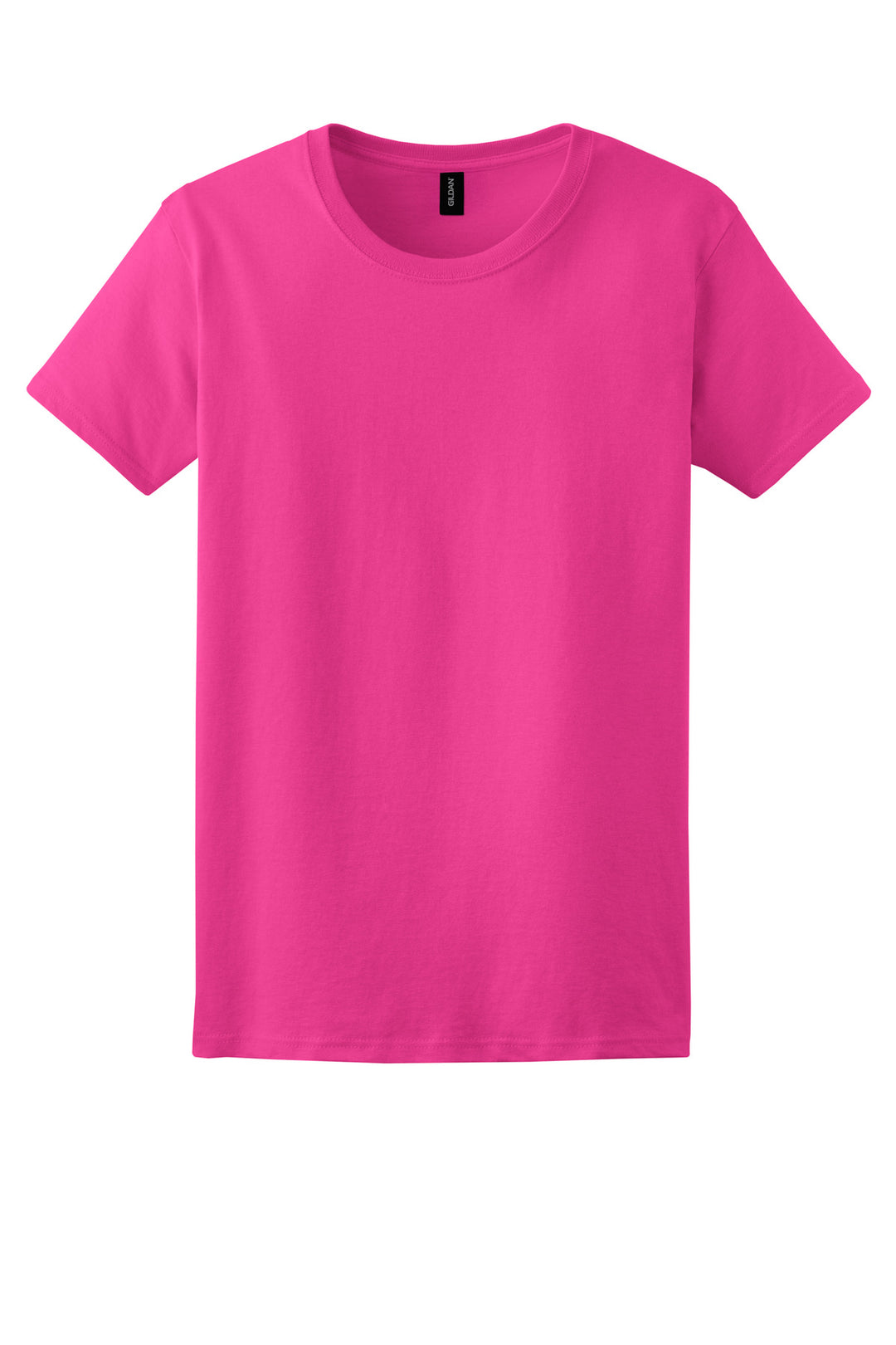 Front View of Heliconia Gildan Women's Ultra Cotton 100% US Cotton T-Shirt. 2000L