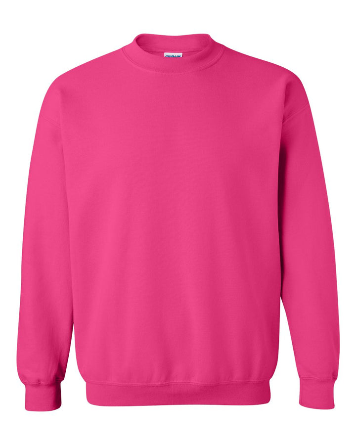 Front View of Heliconia Heavy Blend™ Crewneck Sweatshirt - 18000
