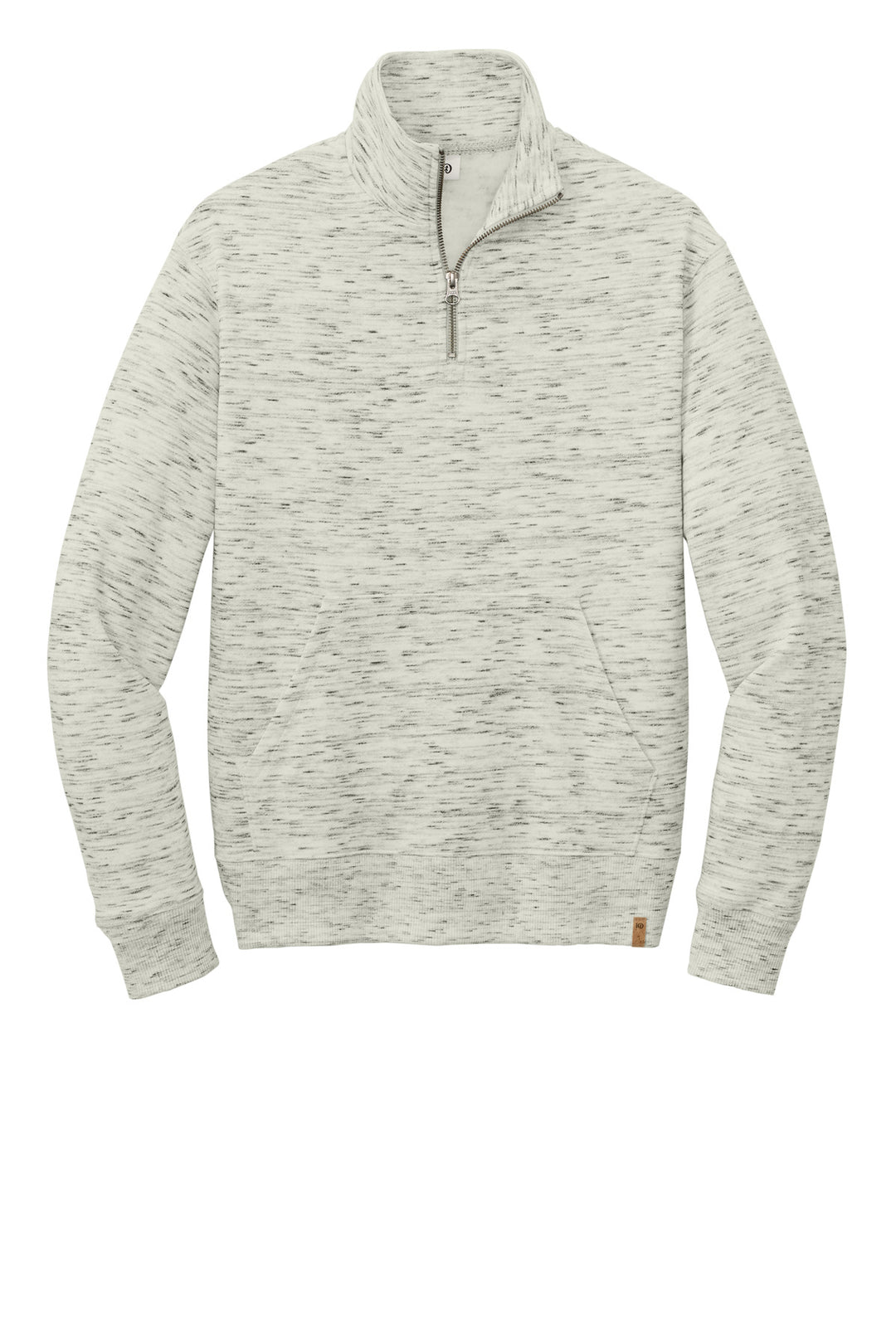 Front View of HiRsGSpcDy tentree Women's Space Dye Fleece 1/4-Zip TTCW6108