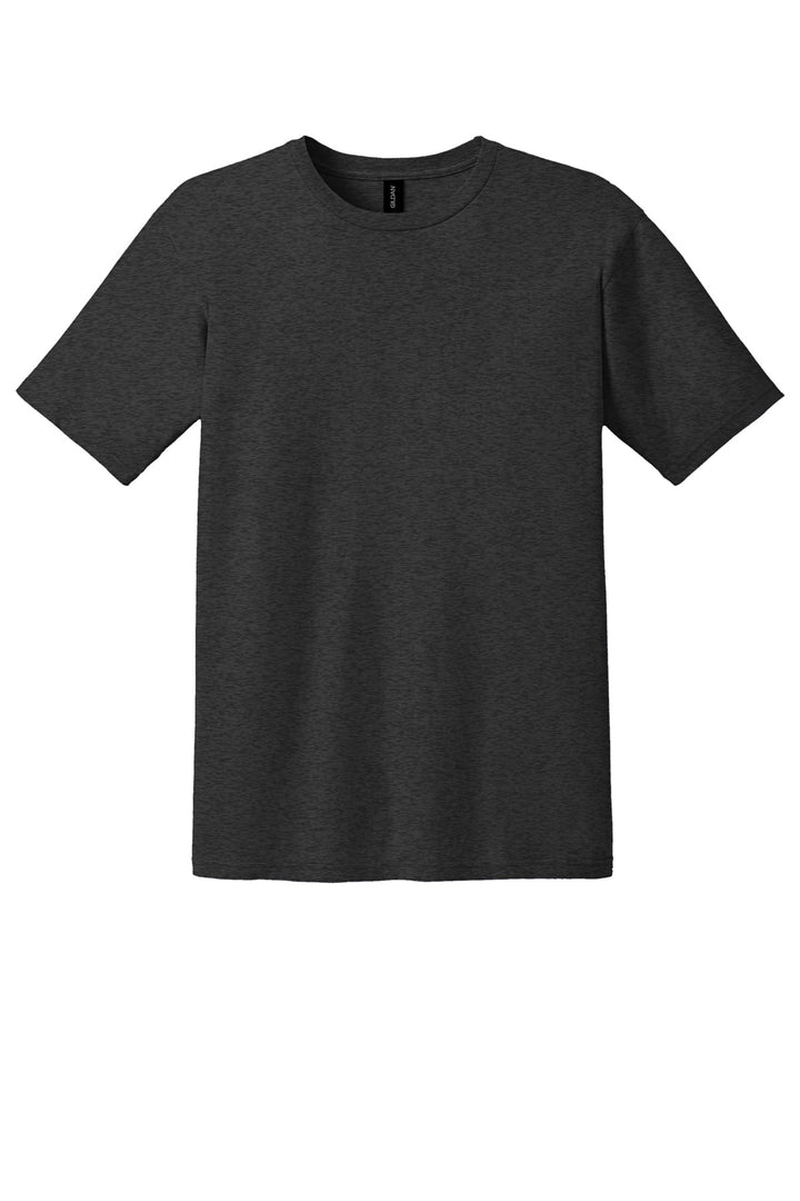Front View of Hthr Dark Grey Gildan 100% Ring Spun Cotton T-Shirt. 980
