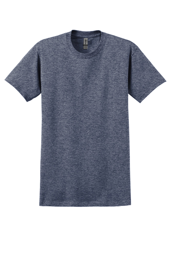 Front View of Hthr Navy Gildan - Ultra Cotton 100% US Cotton T-Shirt. 2000