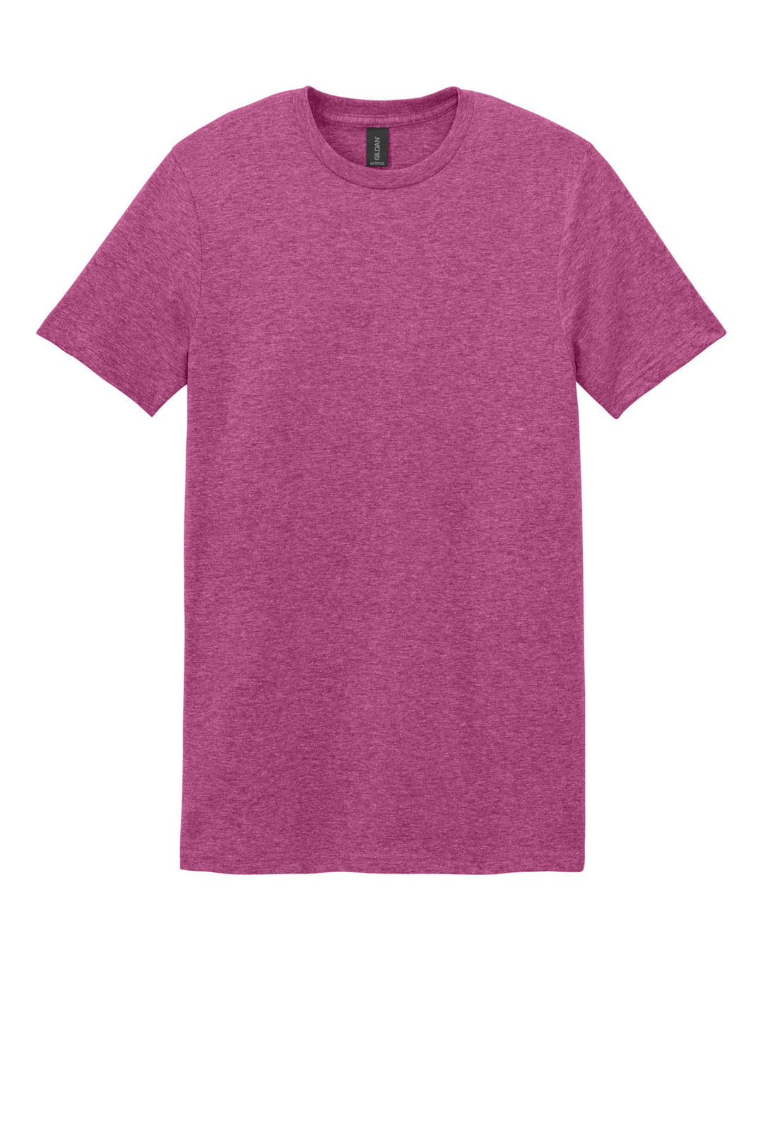 Front View of HthrBerry Gildan Softstyle T-Shirt. 64000