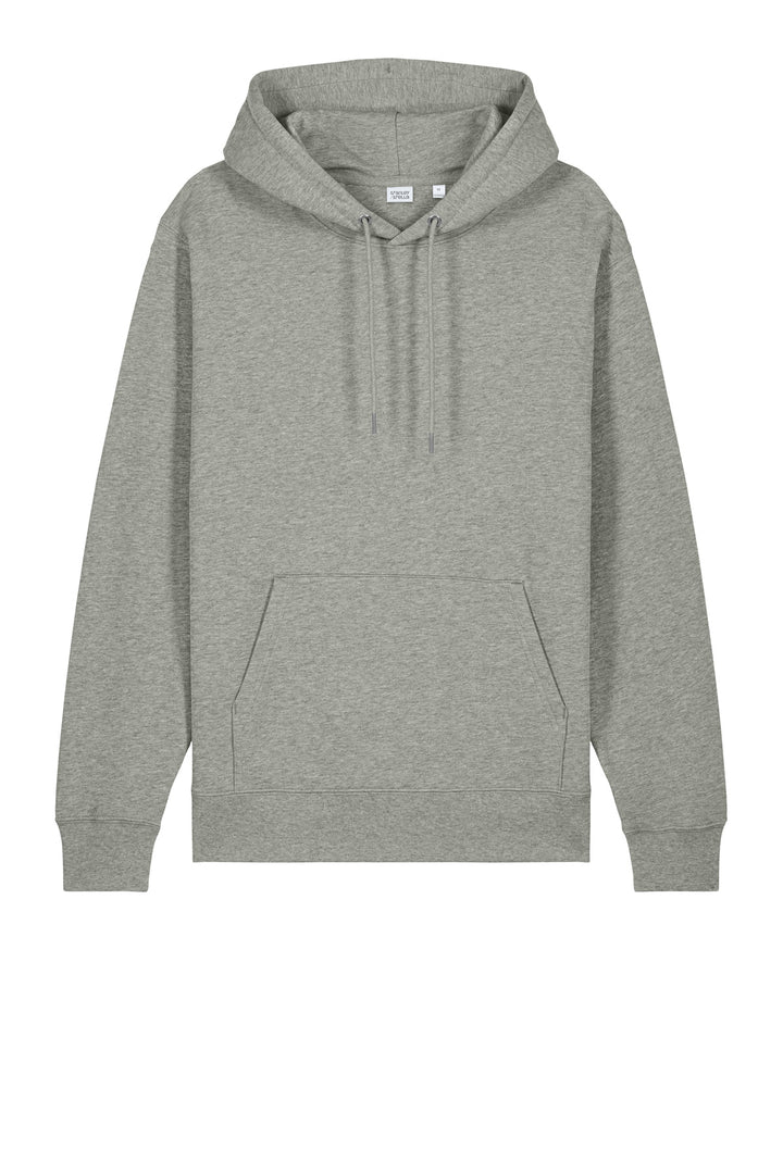 Front View of HthrGrey Stanley/Stella Unisex Cruiser 2.0 Hooded Sweatshirt SXU003