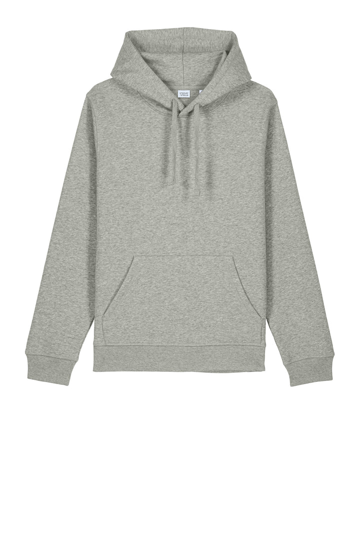 Front View of HthrGrey Stanley/Stella Unisex Drummer 2.0 Hooded Sweatshirt SXU009