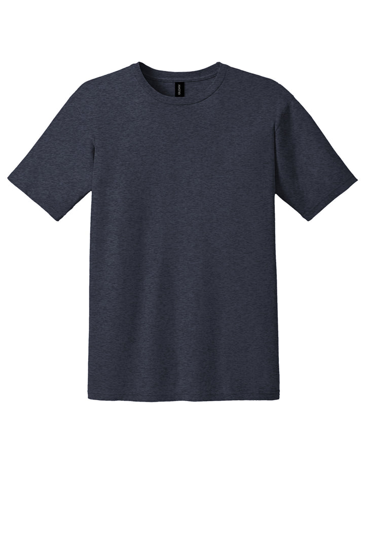 Front View of HthrNavy Gildan 100% Ring Spun Cotton T-Shirt. 980